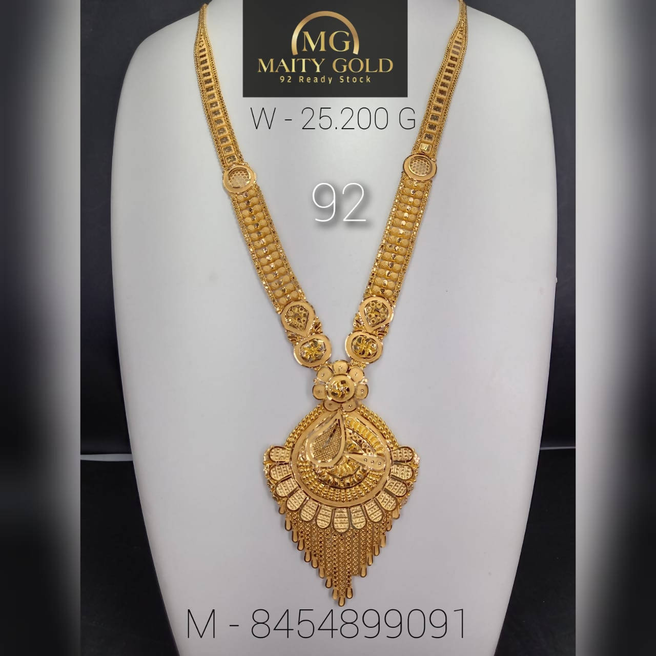 Gold Long Set Sarafa Bazar India