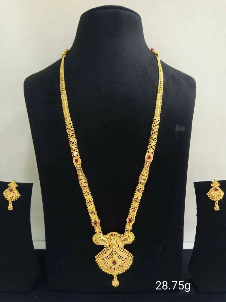 Gold Long Set Sarafa Bazar India