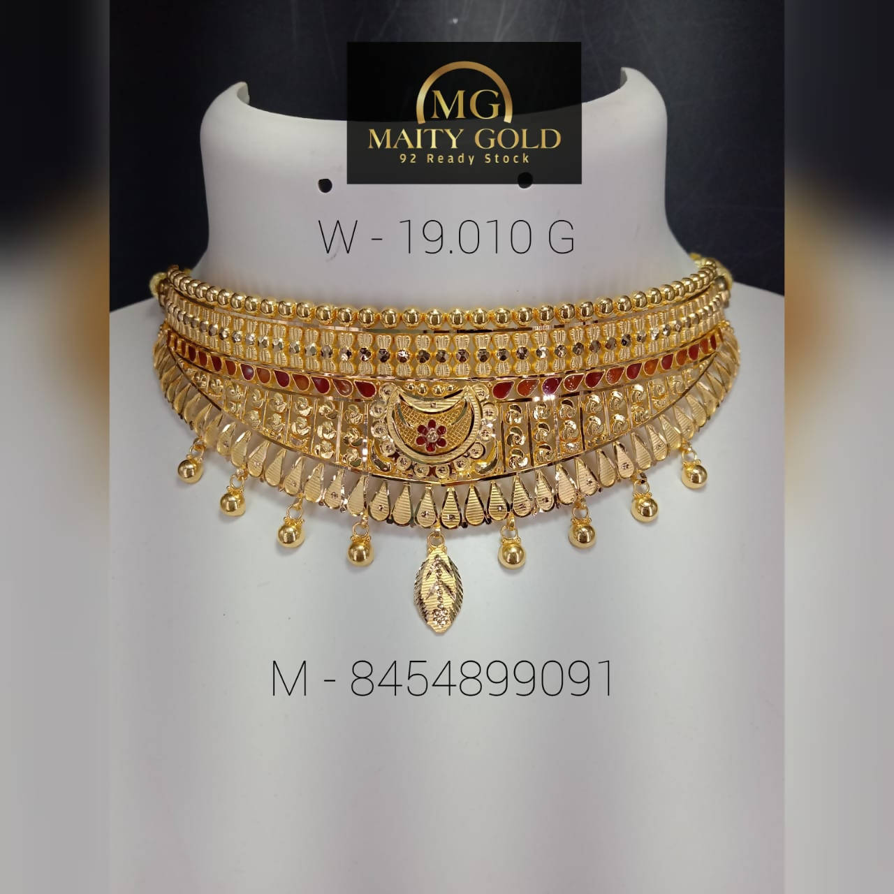 Gold Choker Sarafa Bazar India