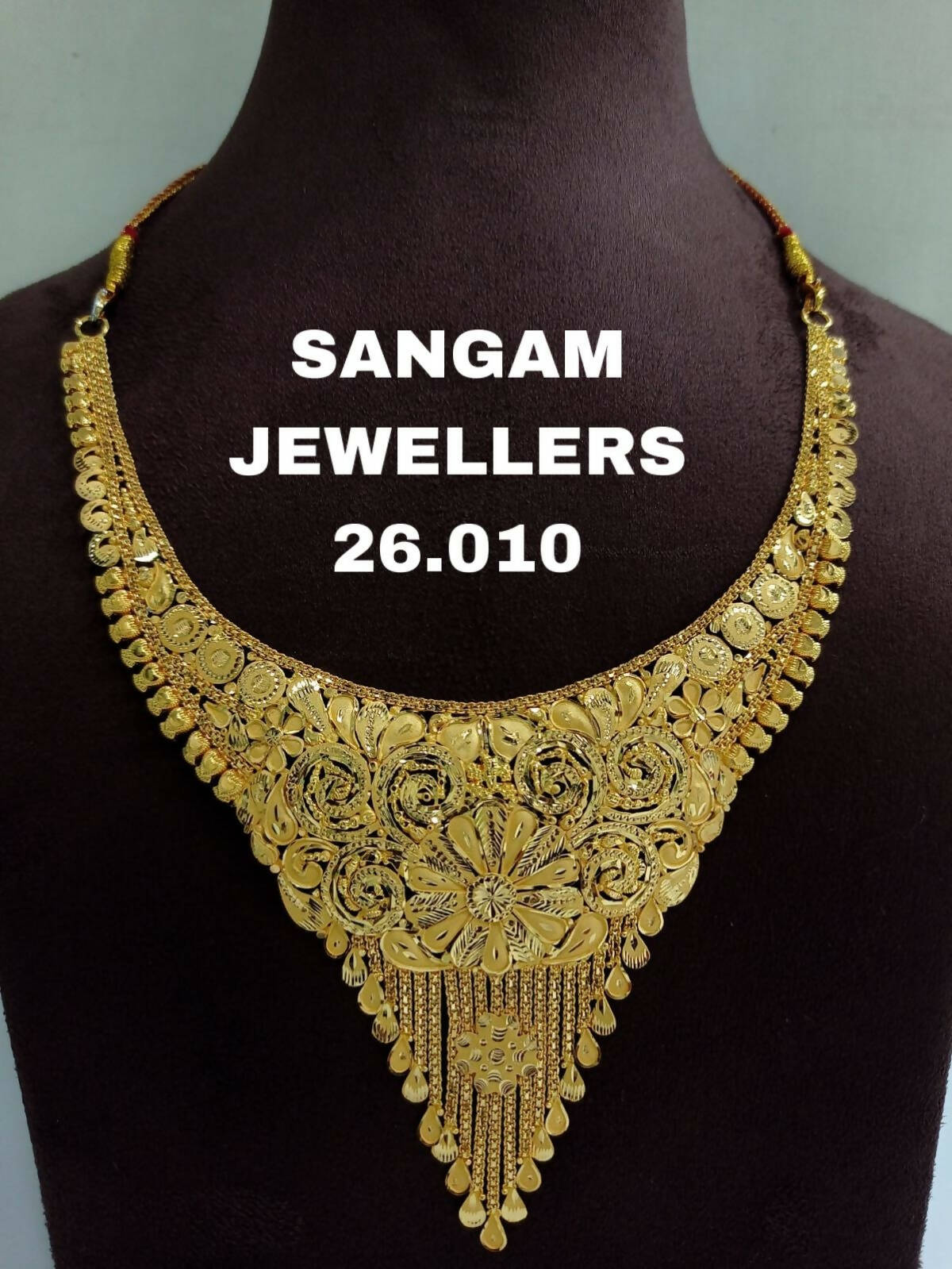 Gold Necklace Sarafa Bazar India