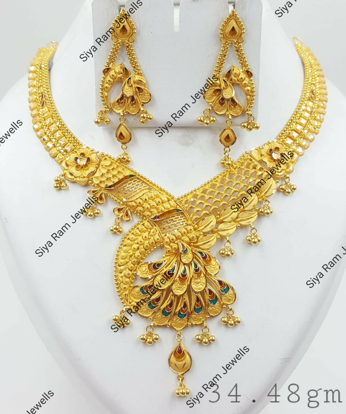 Gold Necklace Sarafa Bazar India