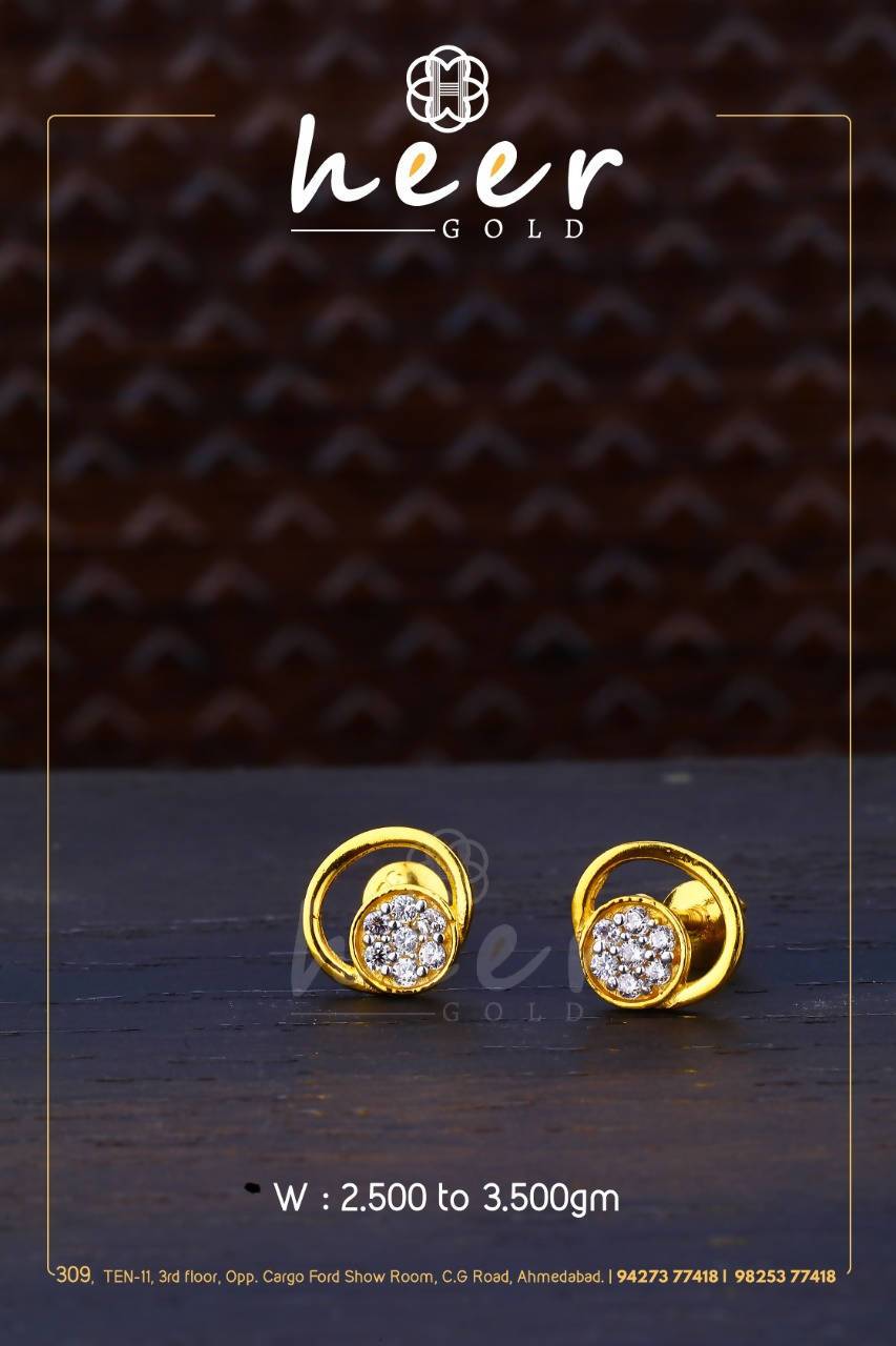 CZ Casting Earrings Sarafa Bazar