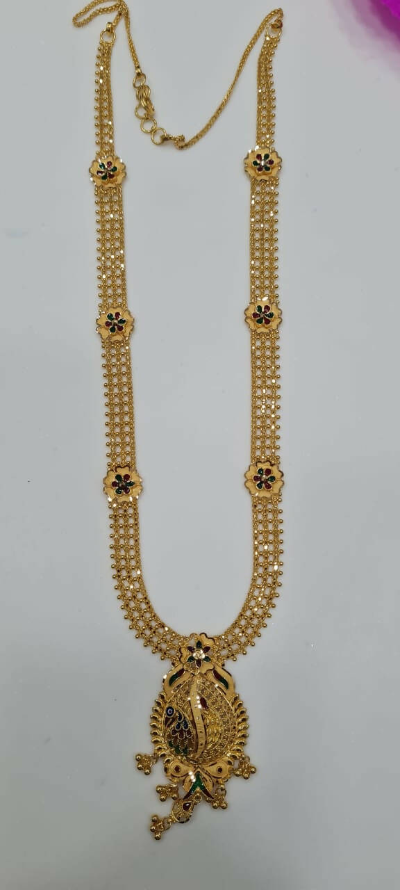 Gold Long Set Sarafa Bazar India