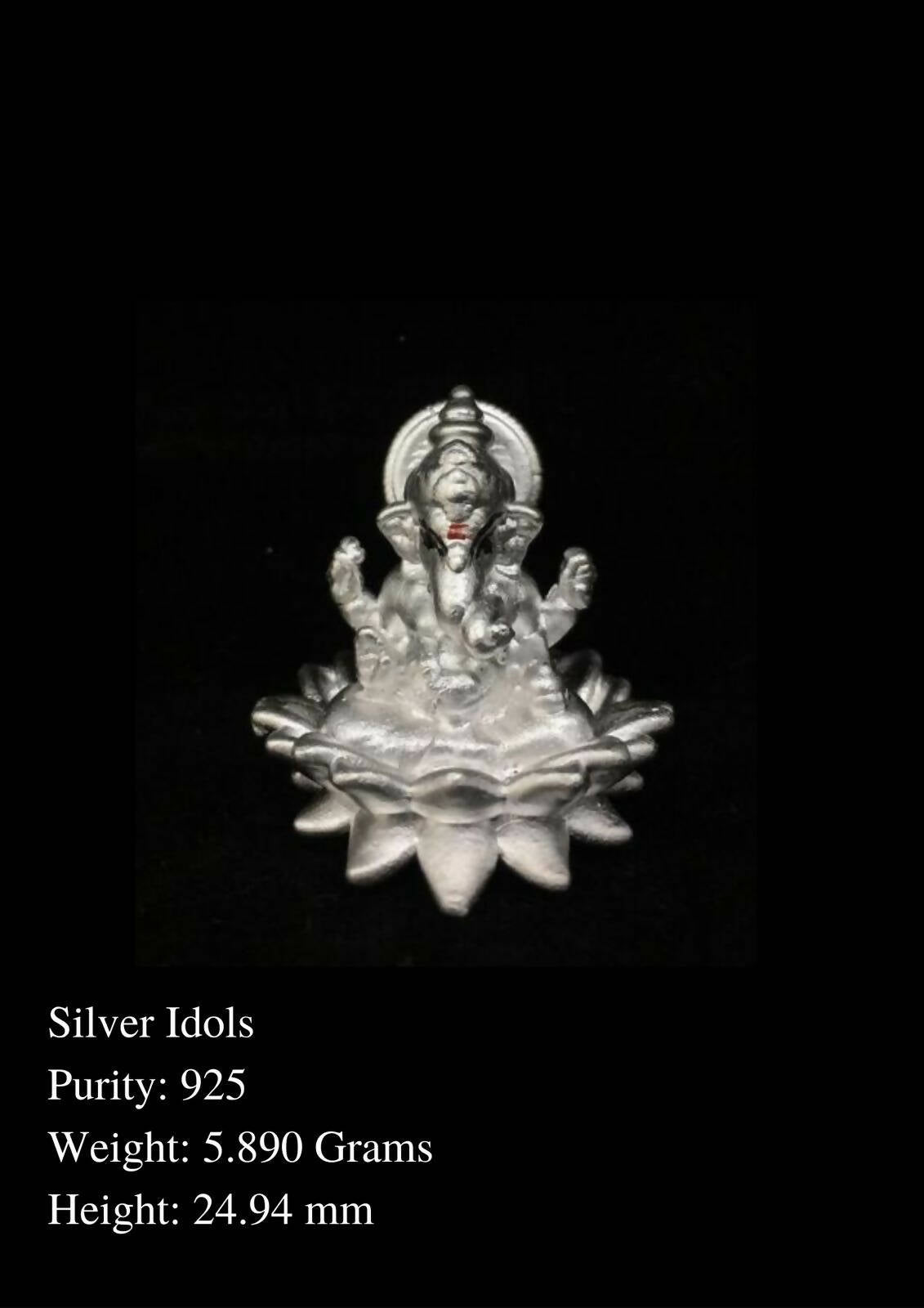 925 Silver Idols Sarafa Bazar India