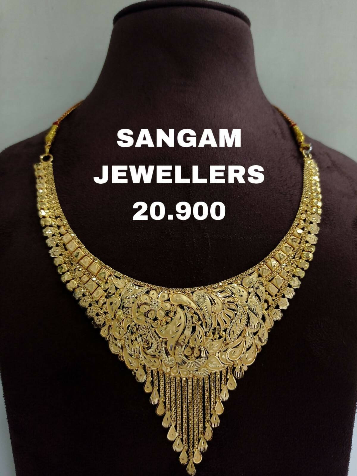 Gold Necklace Sarafa Bazar India