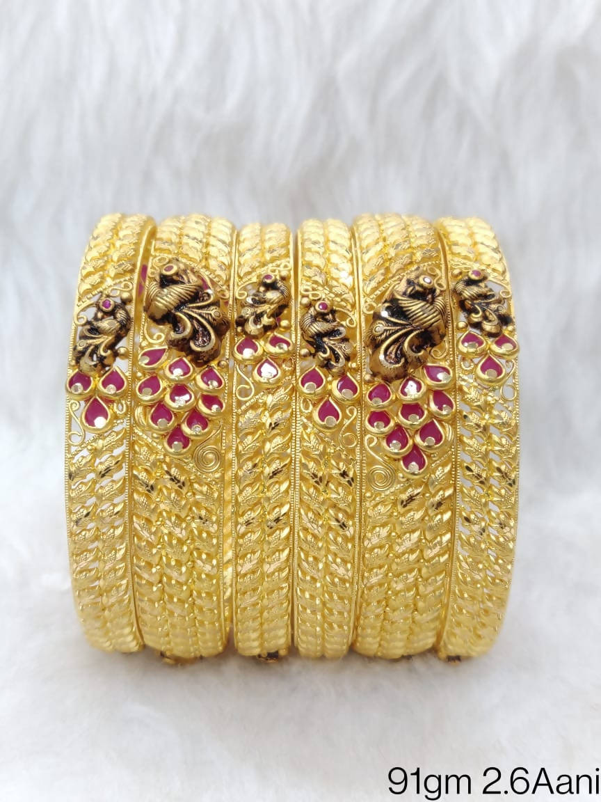 Temple Gold Bangles