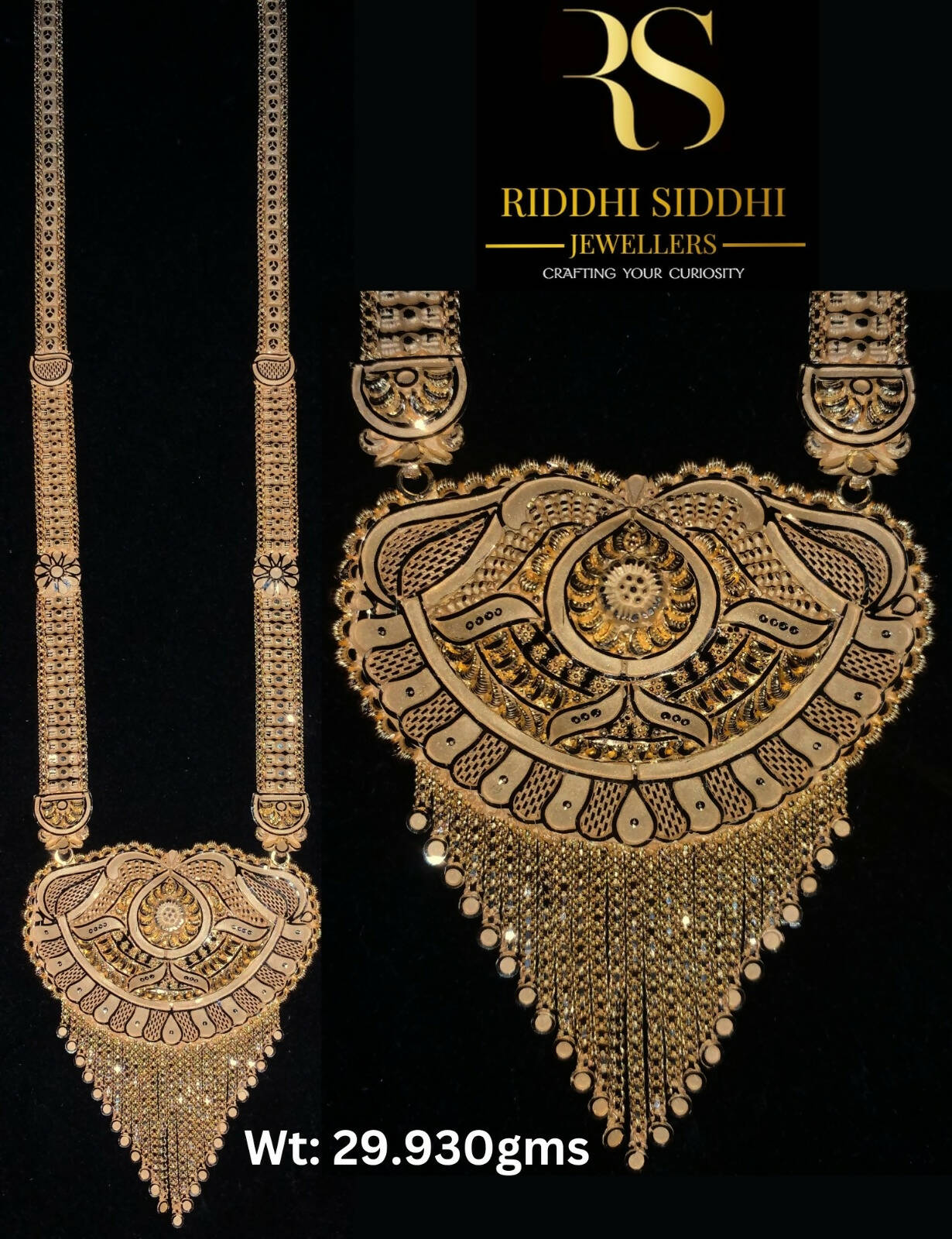 Gold Long Set Sarafa Bazar India