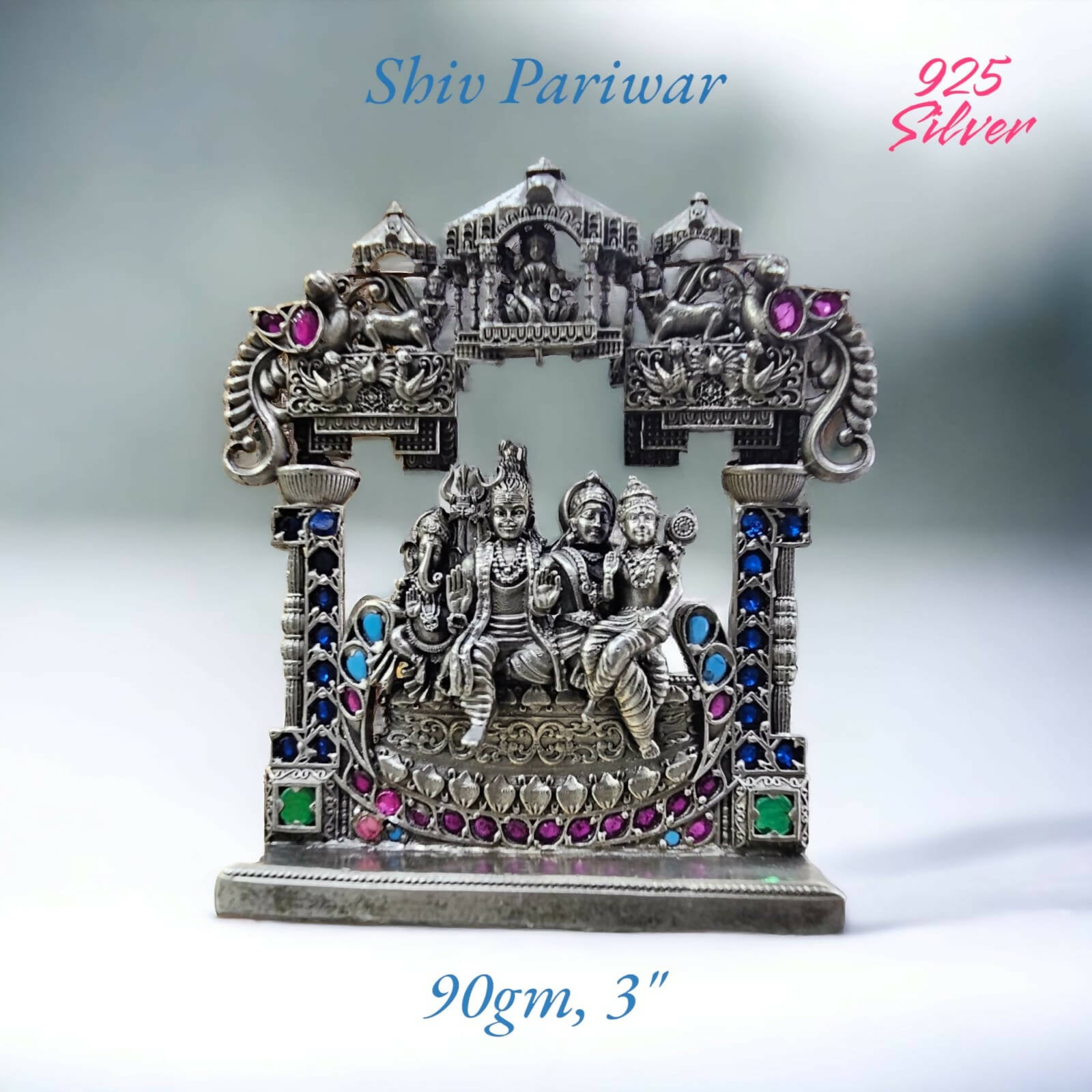 Silver Stone Idol Sarafa Bazar India
