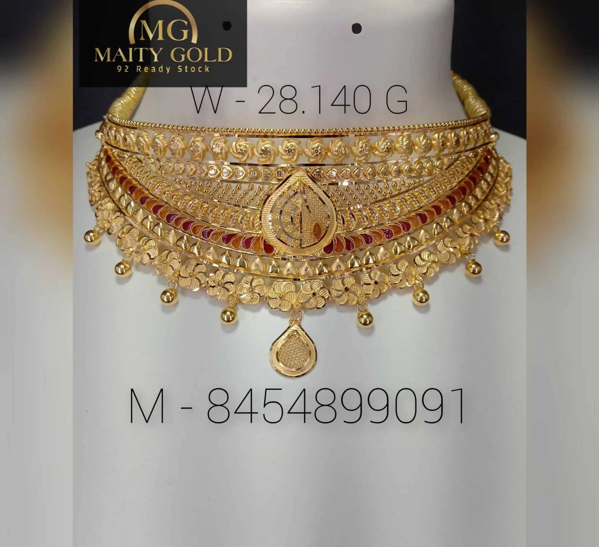 Gold Choker Sarafa Bazar India