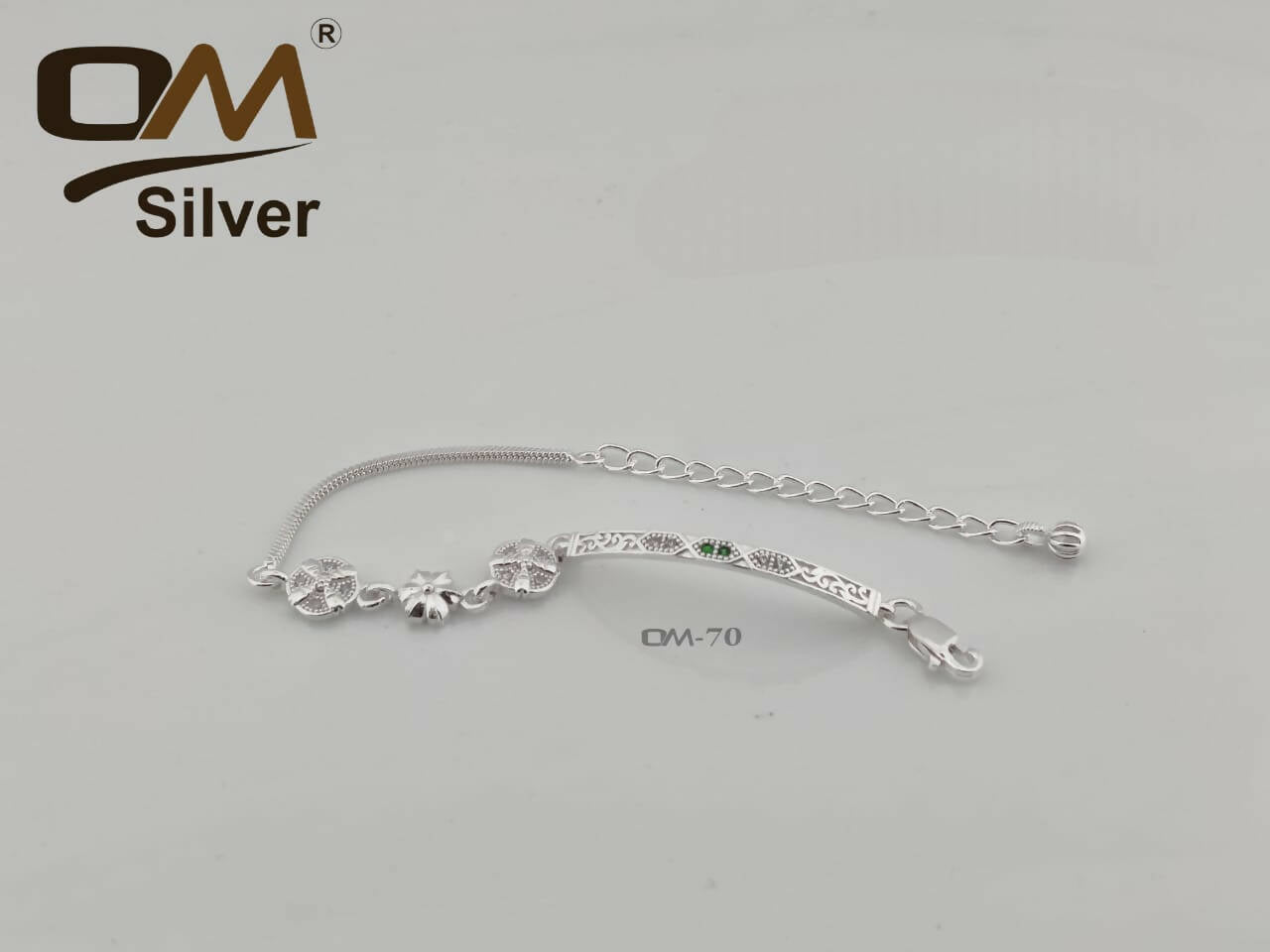 Silver Ladies Bracelet Sarafa Bazar India