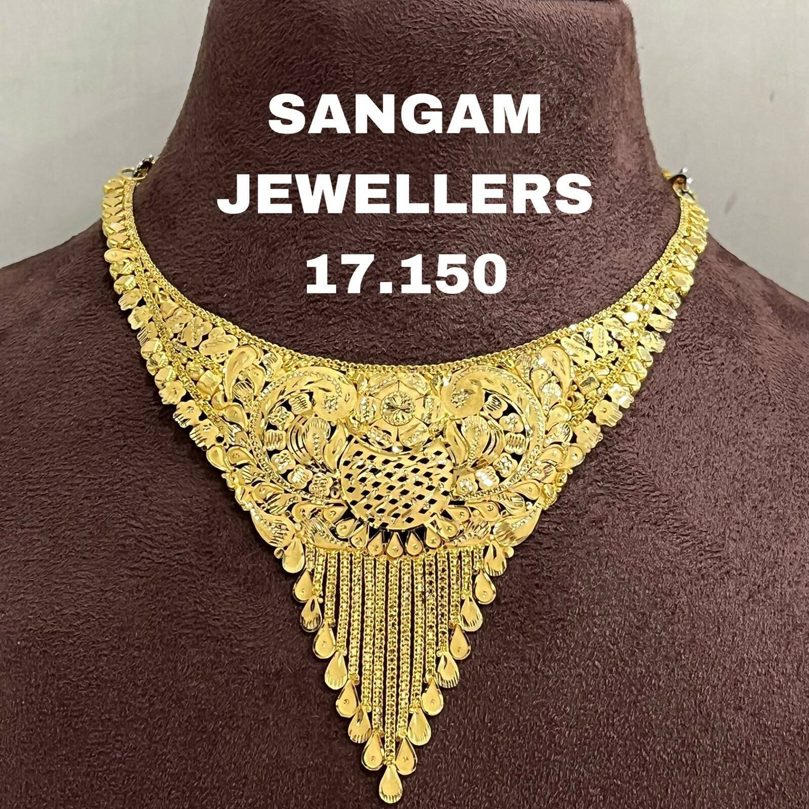 Gold Necklace Sarafa Bazar India