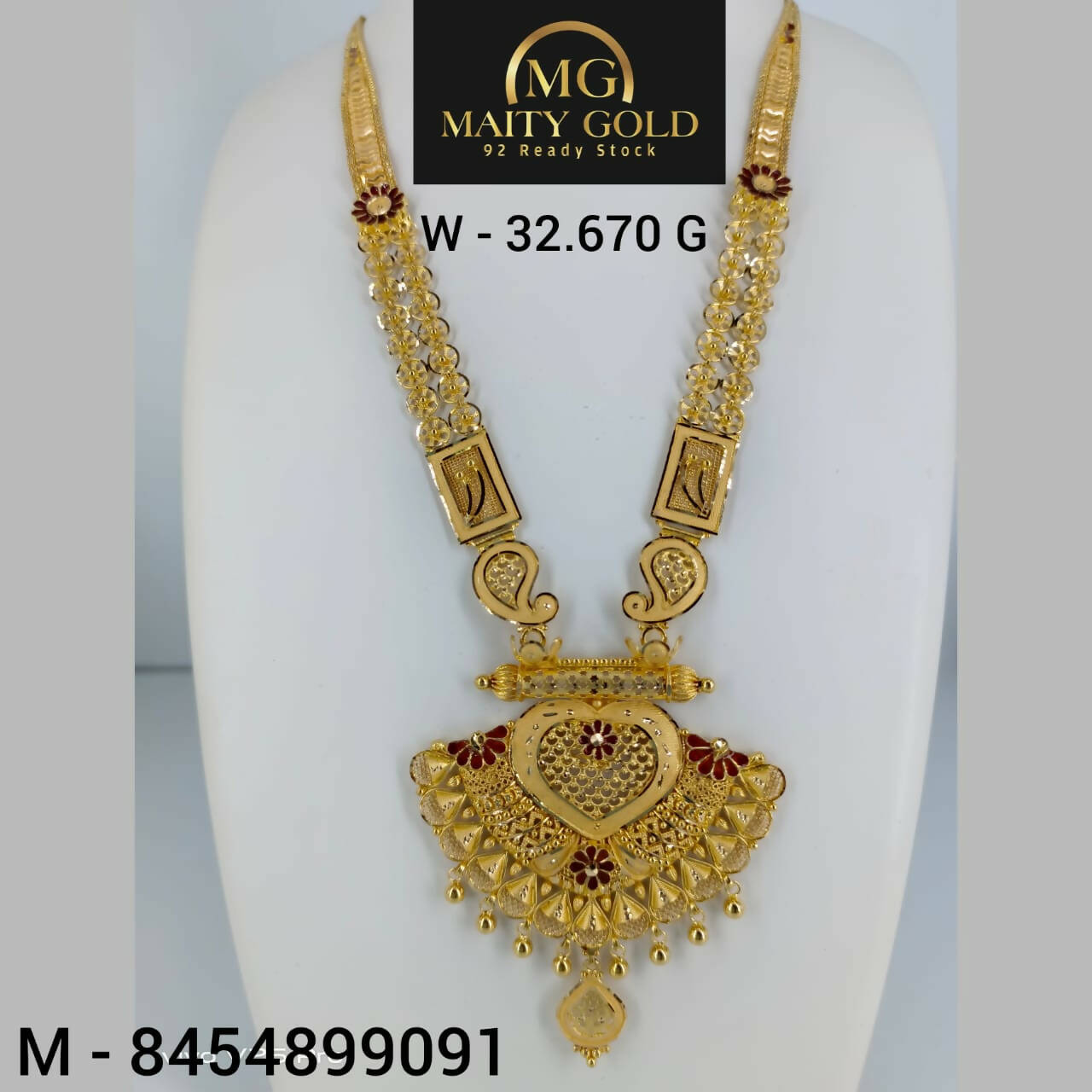 Gold Long Set Sarafa Bazar India