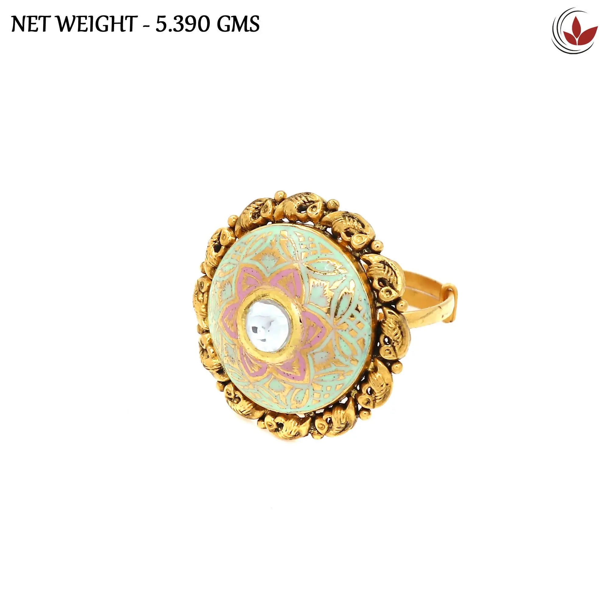 Kundan Ladies Ring Sarafa Bazar India