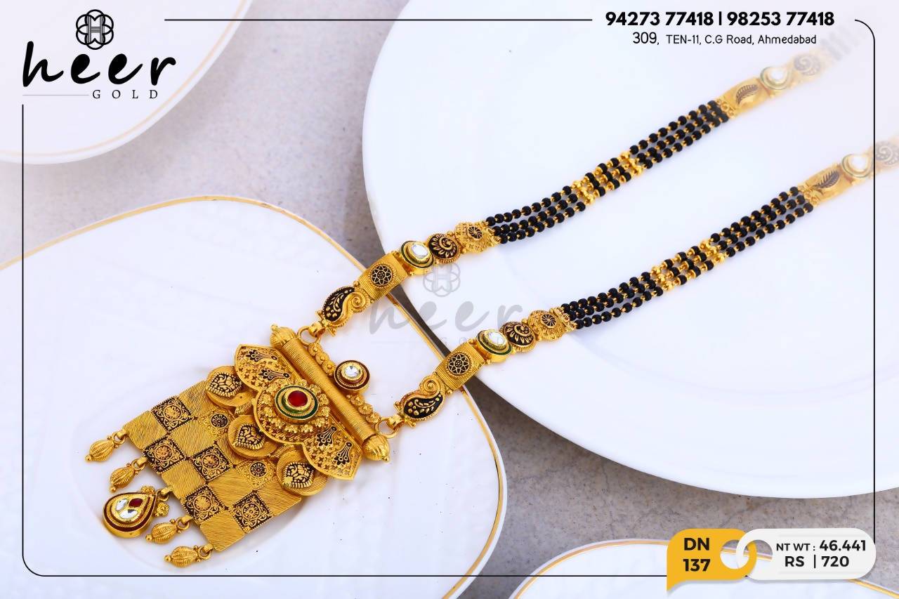 Antique Kundan Mangalsutra Sarafa Bazar