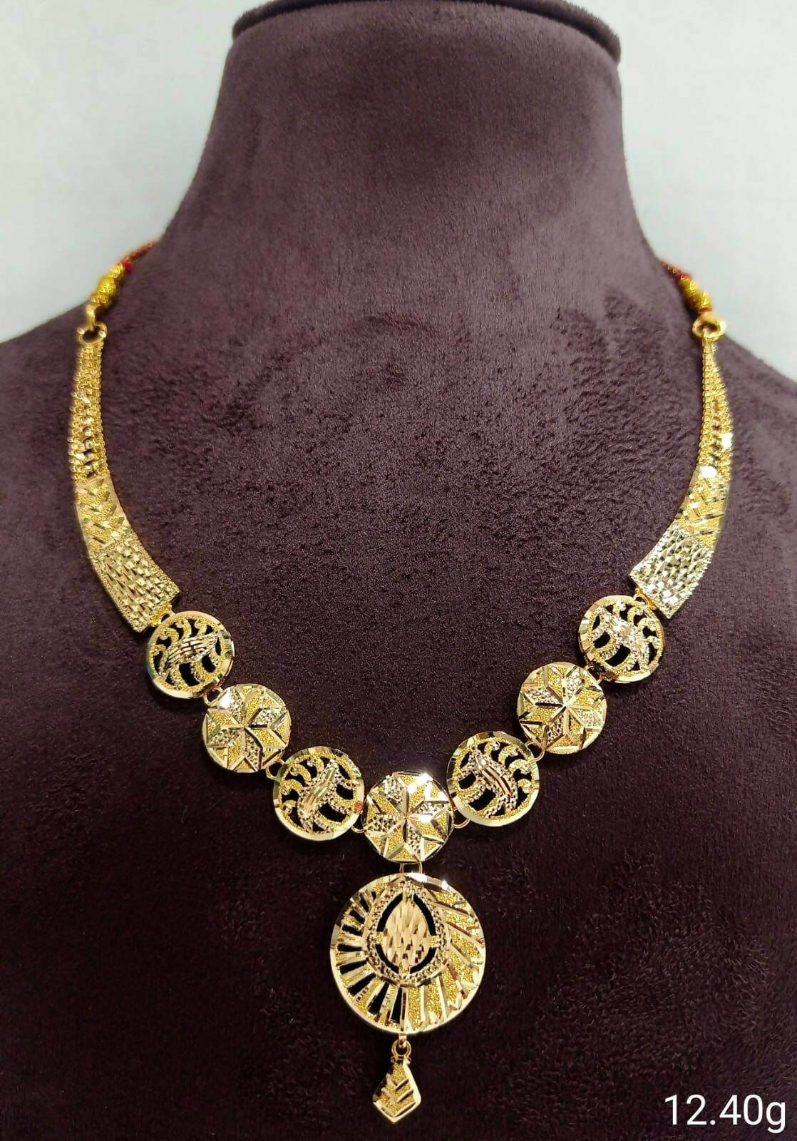 Gold Necklace Sarafa Bazar India