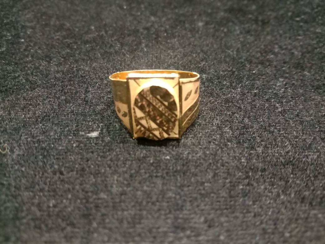 Plain Gold Gents Ring Sarafa Bazar