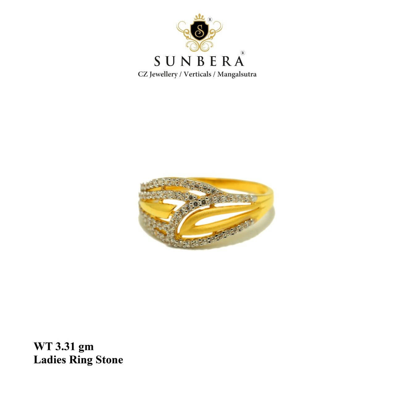 Ladies Stone Ring Sarafa Bazar India