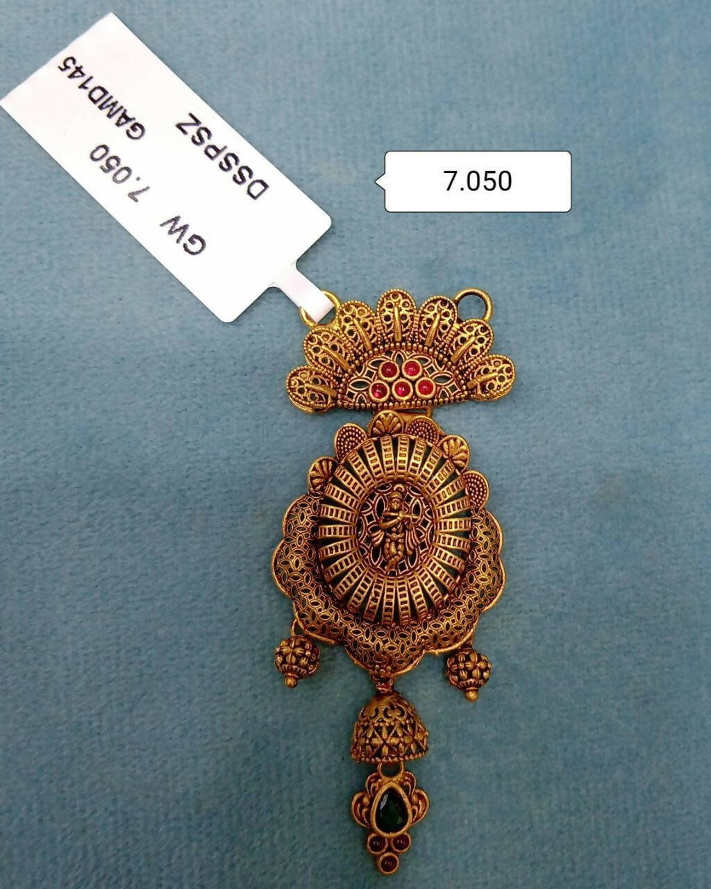 Antique Temple Mangalsutra Pendant Sarafa Bazar India