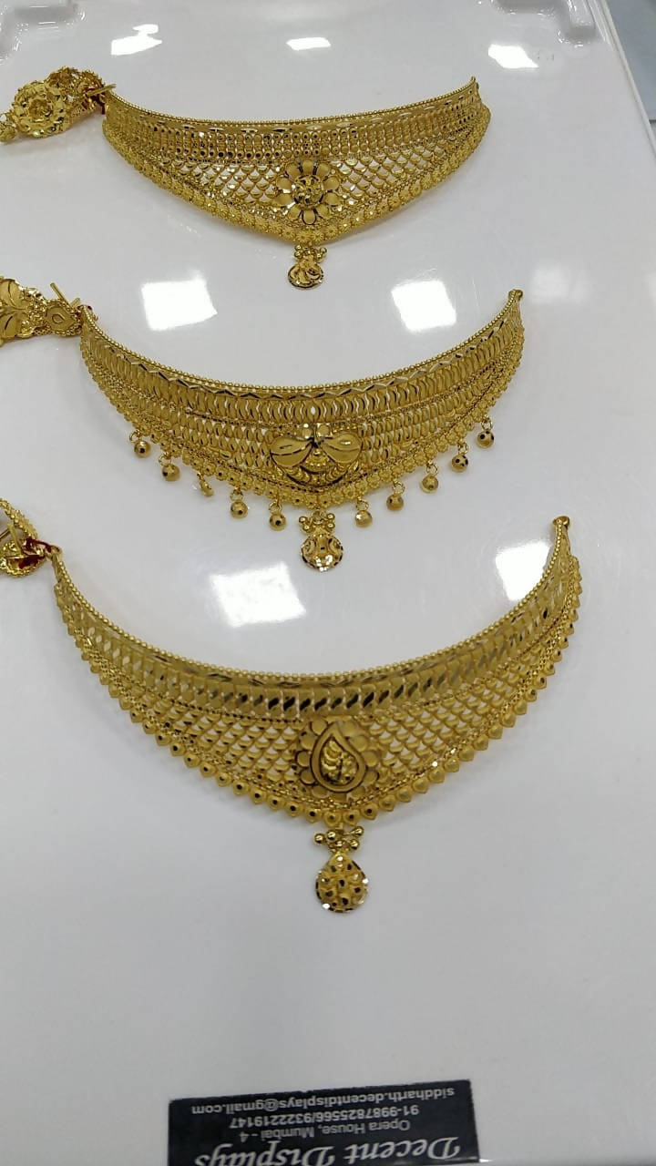 Gold Choker Sarafa Bazar India