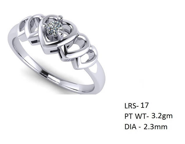 Diamond Platinum Ladies Ring