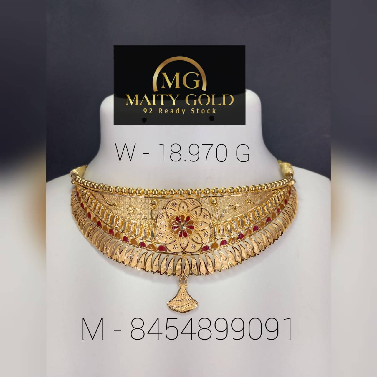 Gold Choker Sarafa Bazar India