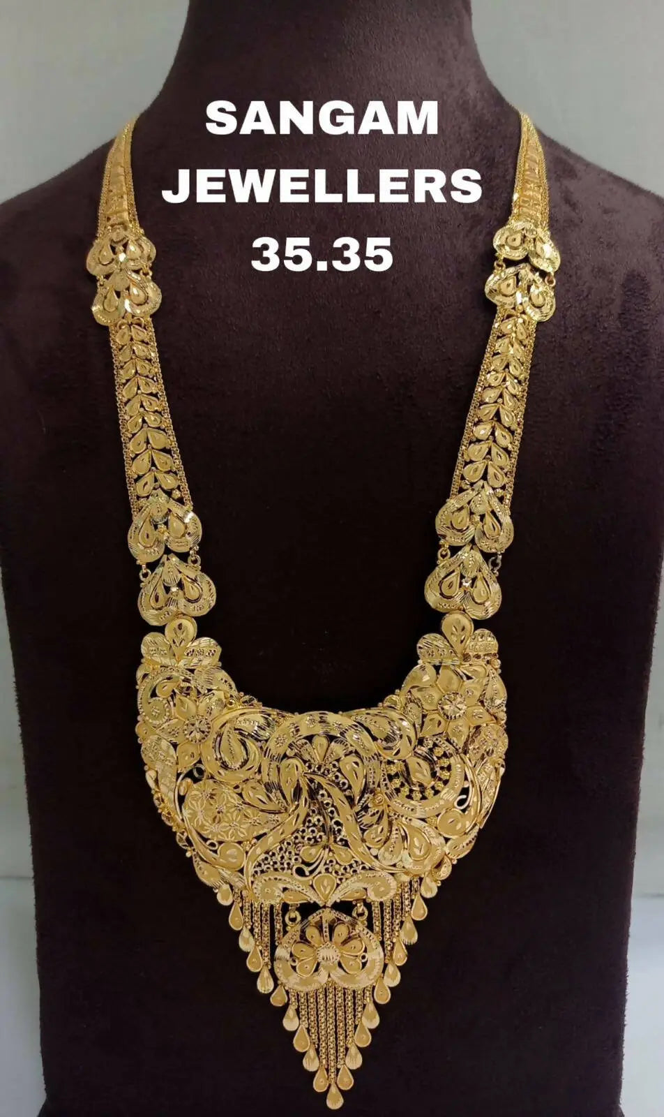 Gold Long Set Sarafa Bazar India