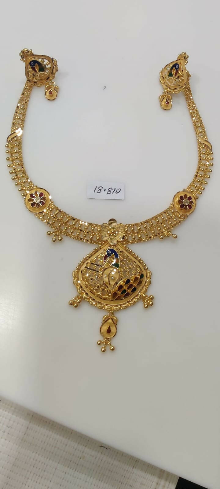 Gold Necklace Sarafa Bazar India