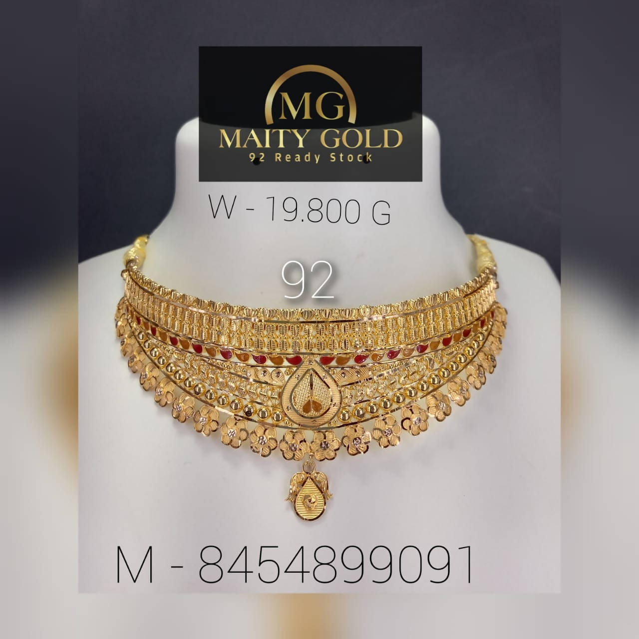 Gold Choker Sarafa Bazar India