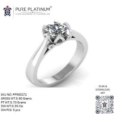 Platinum Ladies Ring