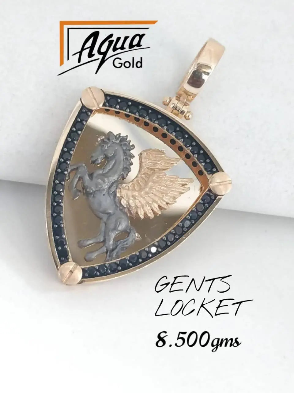 Italian Rose Gold Gents Lockets Sarafa Bazar