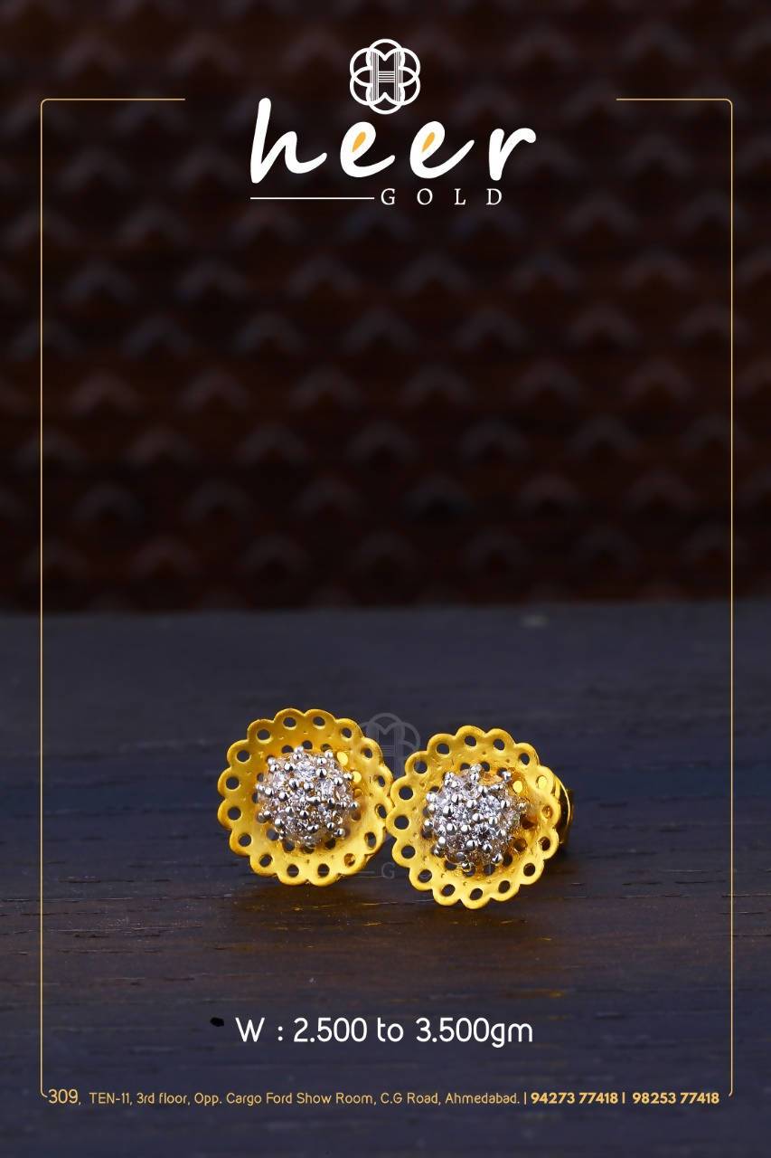 CZ Casting Earrings Sarafa Bazar