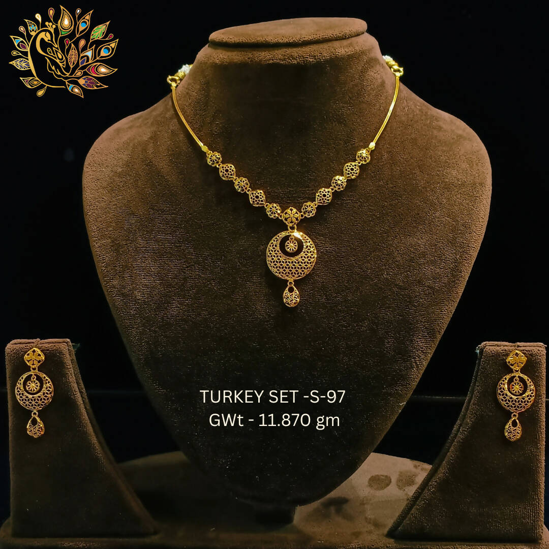 TURKEY SET-S-97 - Turkey Necklace Sets Sarafa Bazar India