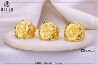 Gold Gents Rings Sarafa Bazar India