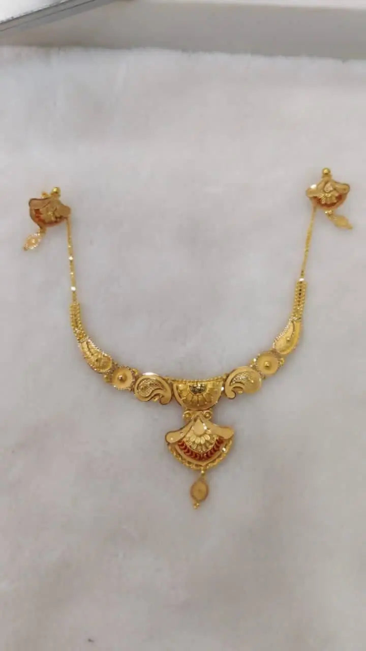 Gold Necklace Sarafa Bazar India