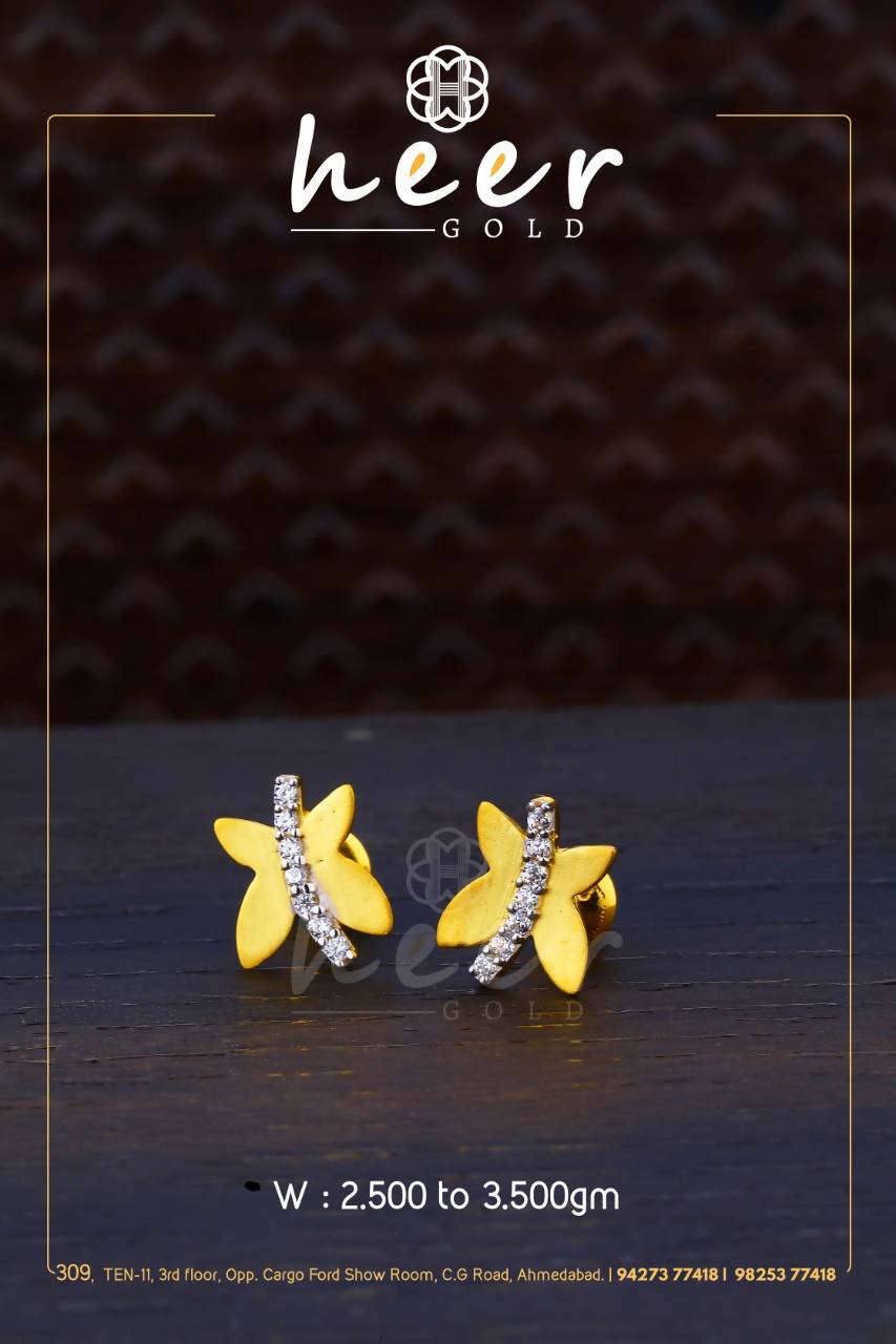 CZ Casting Earrings Sarafa Bazar