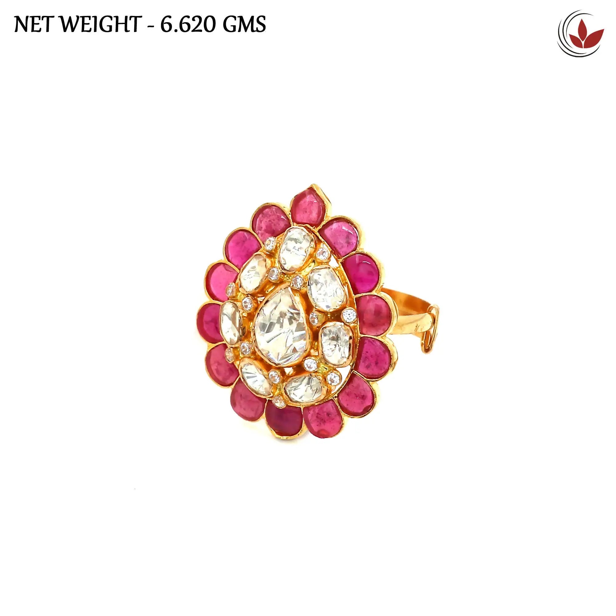 Kundan Ladies Ring Sarafa Bazar India