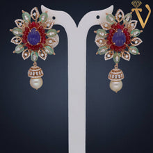 Diamond Pendant Set-SPR03526 Sarafa Bazar India