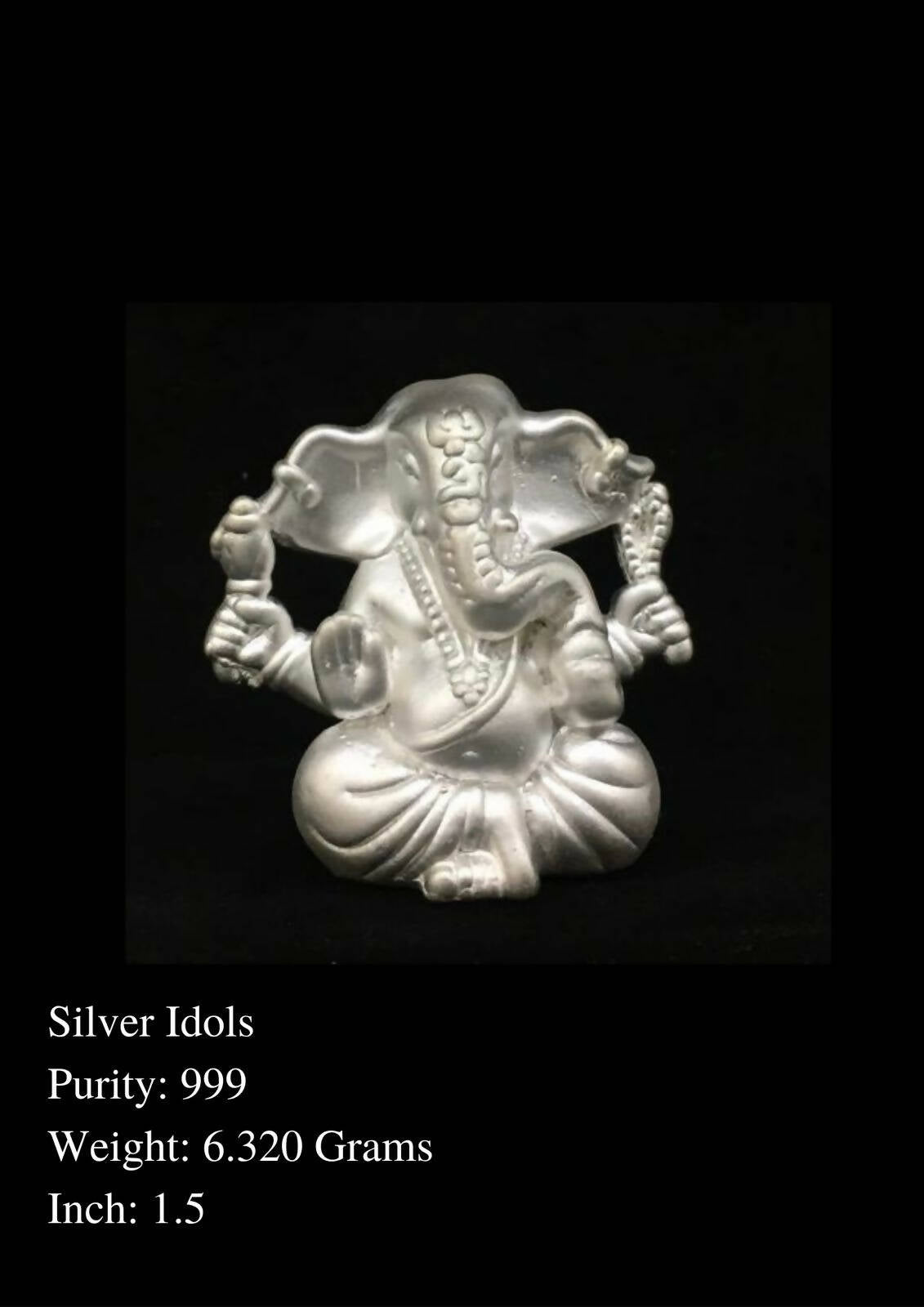 999 Silver Idols Sarafa Bazar India