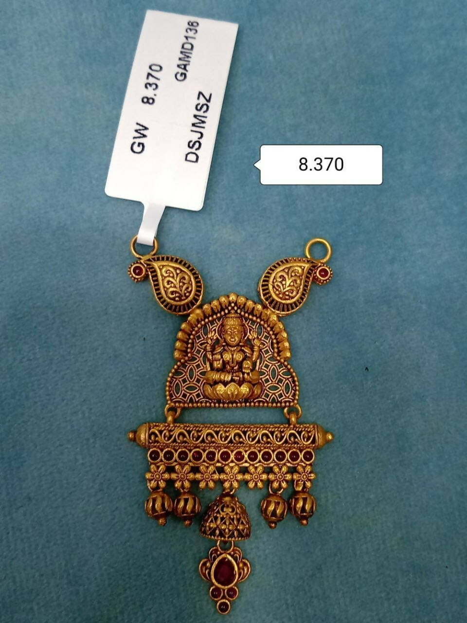 Antique Temple Mangalsutra Pendant Sarafa Bazar India