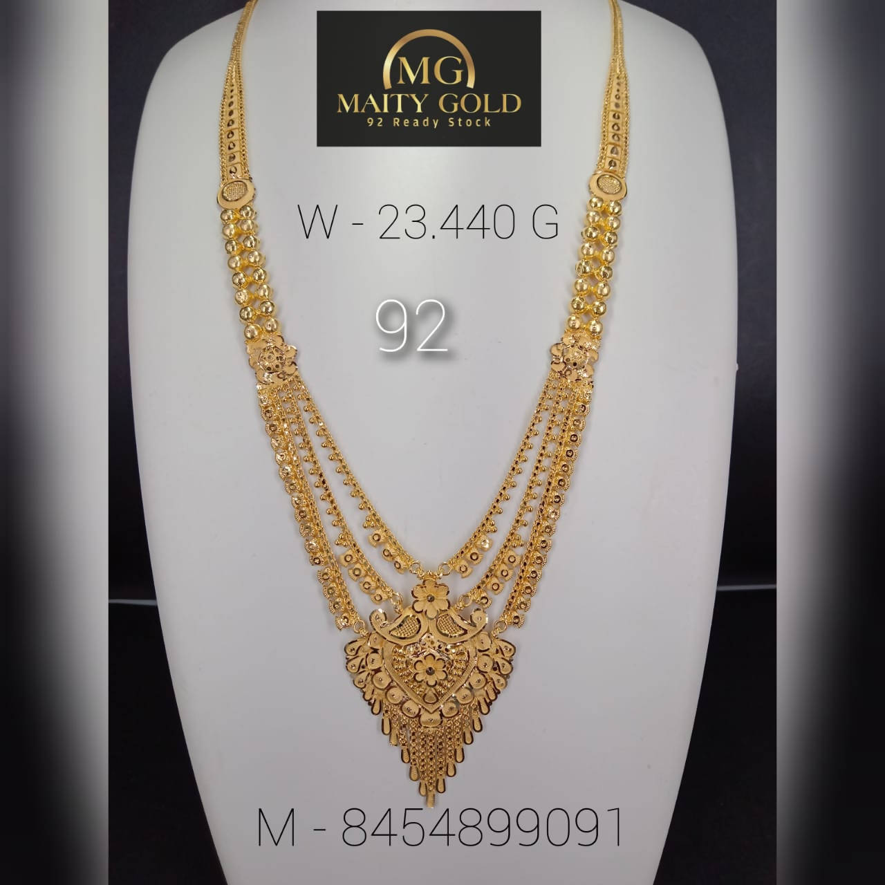 Gold Long Set Sarafa Bazar India