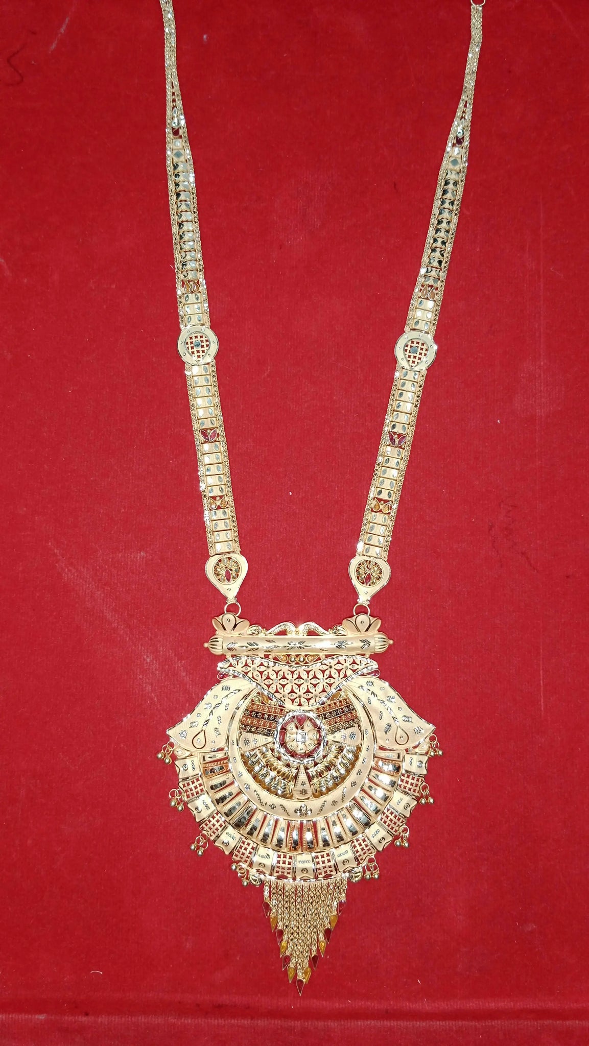 Gold Long Set Sarafa Bazar India