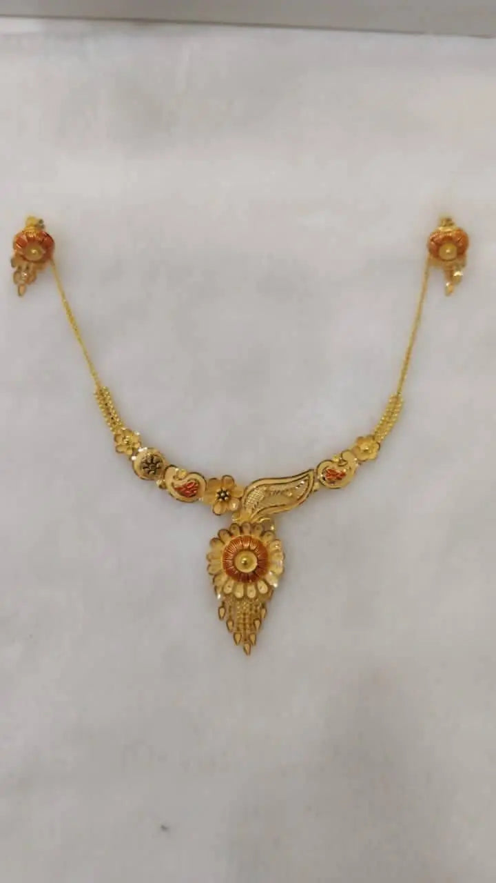 Gold Necklace Sarafa Bazar India