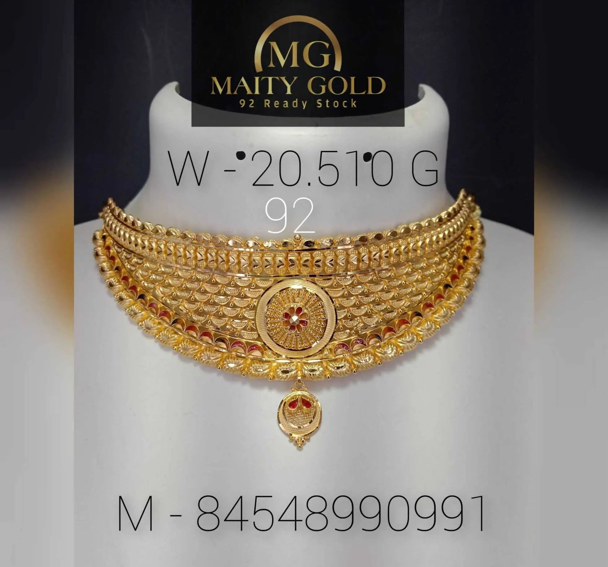 Gold Choker Sarafa Bazar India