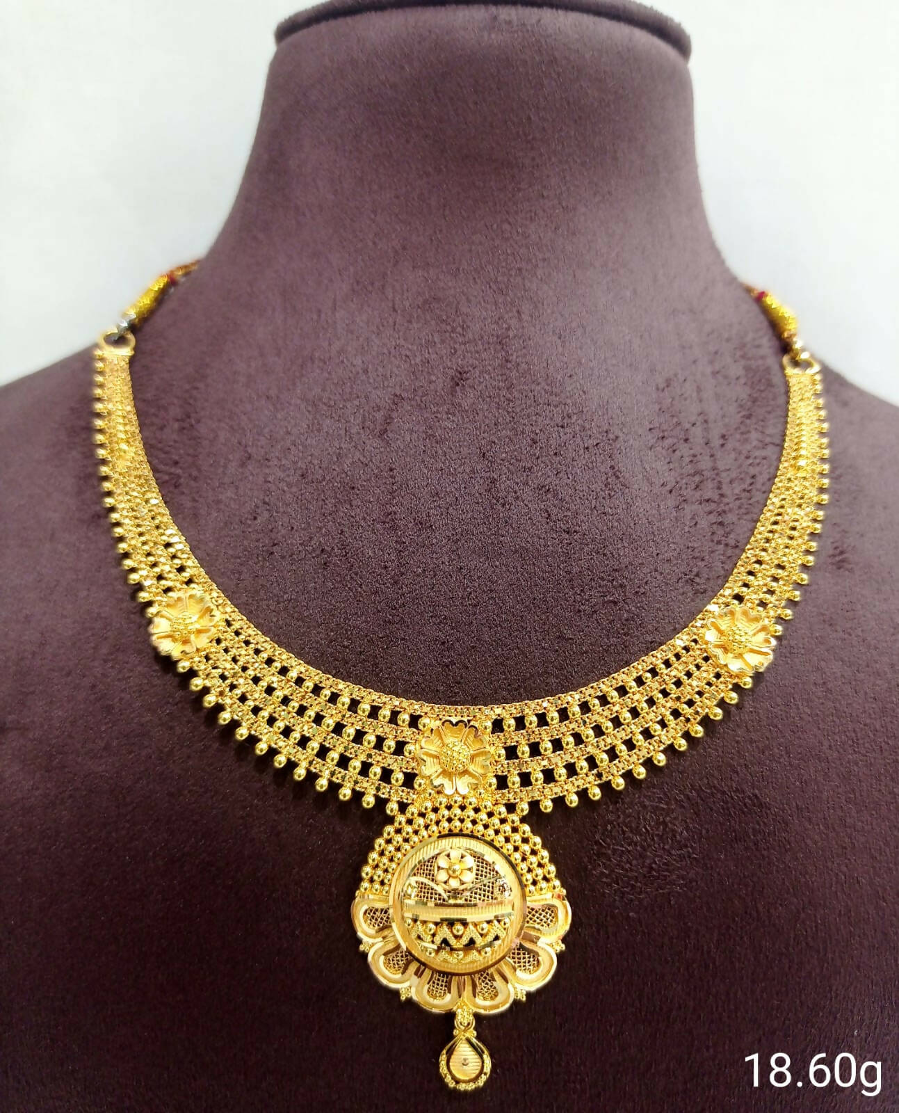 Gold Necklace Sarafa Bazar India