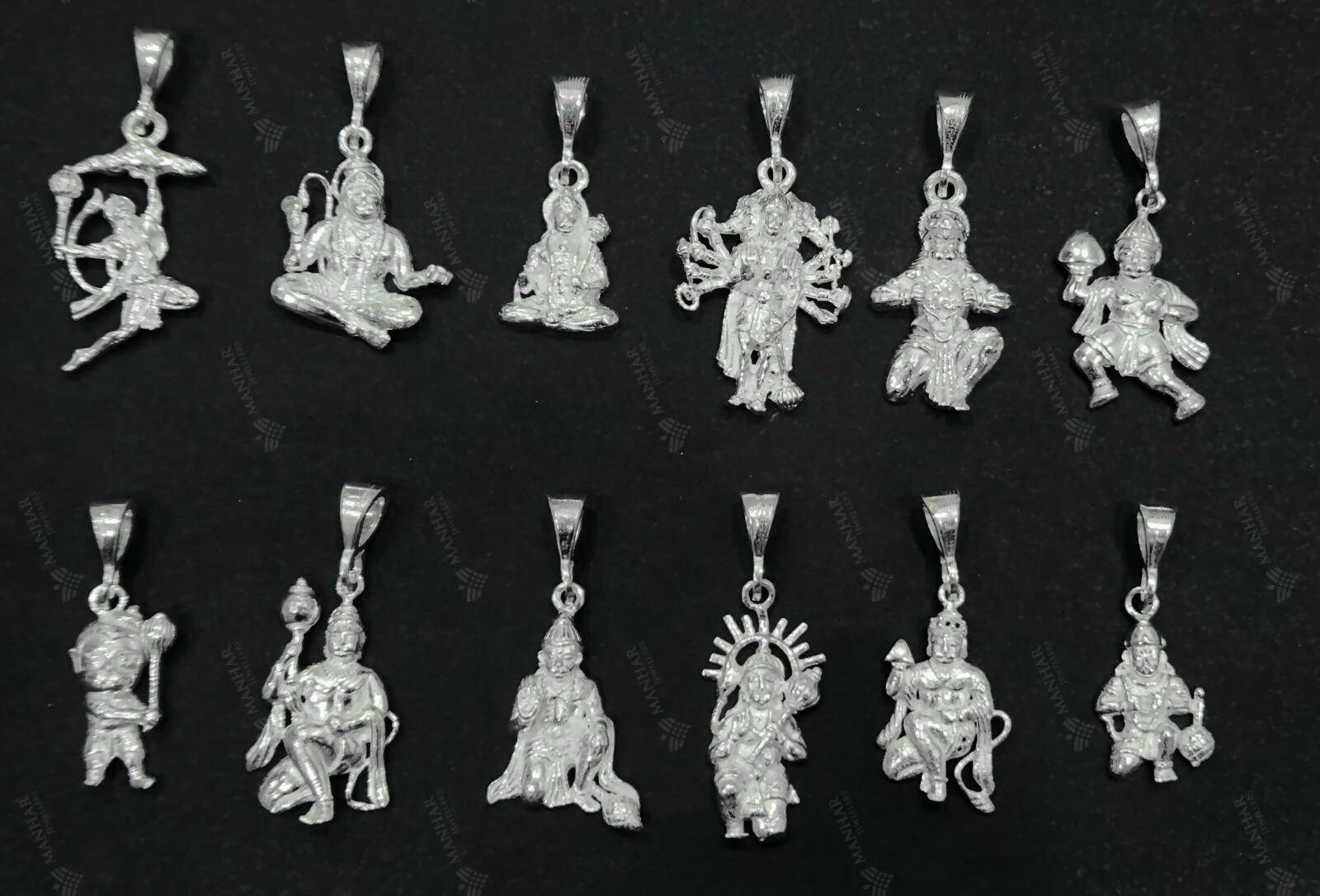 Silver God Pendants Sarafa Bazar India