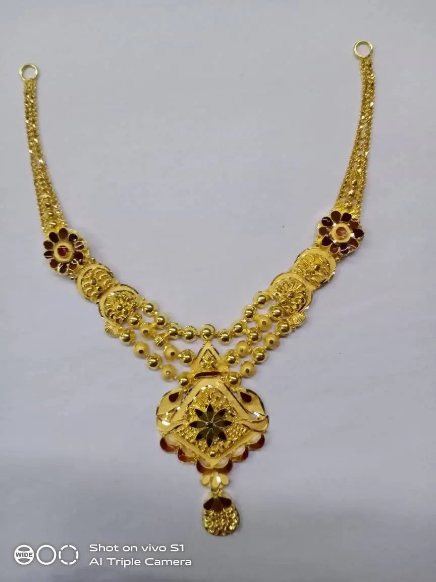 Gold Necklace Sarafa Bazar India