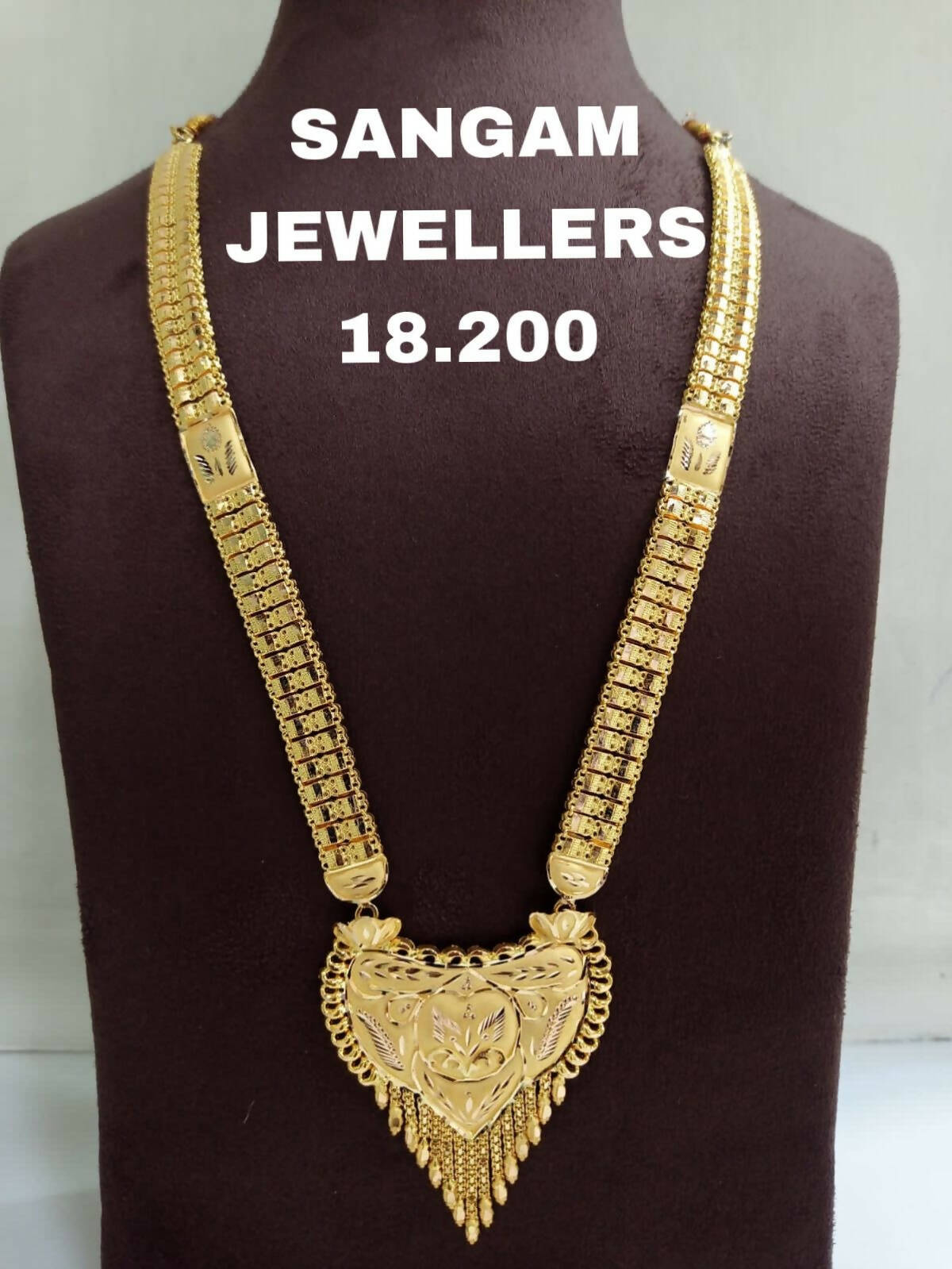 Gold Long Set Sarafa Bazar India