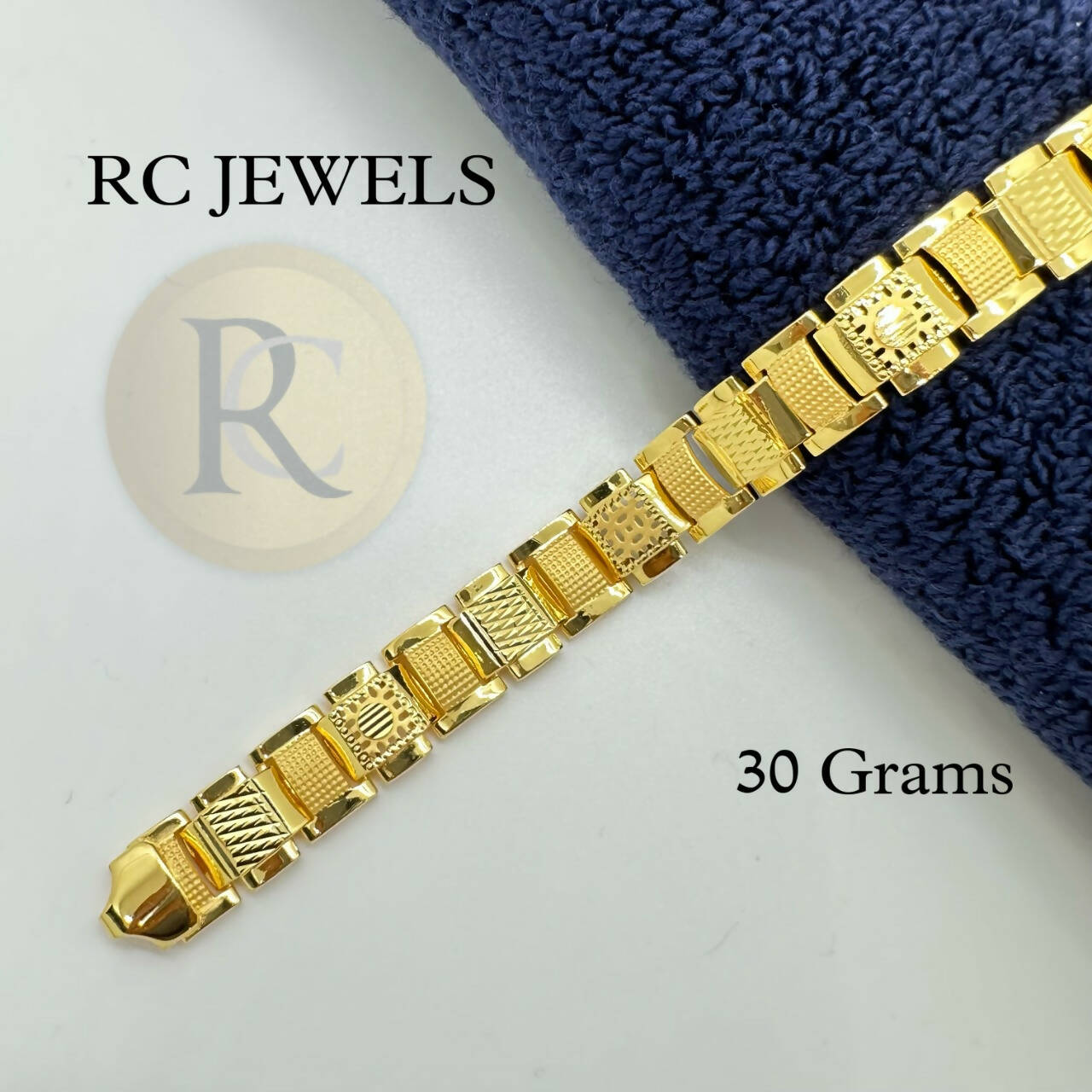 Stylish Bracelets Plain Free Size Stainless Steel Oval Gold Plated Kada  Bracelet For Men Valentine Gifts