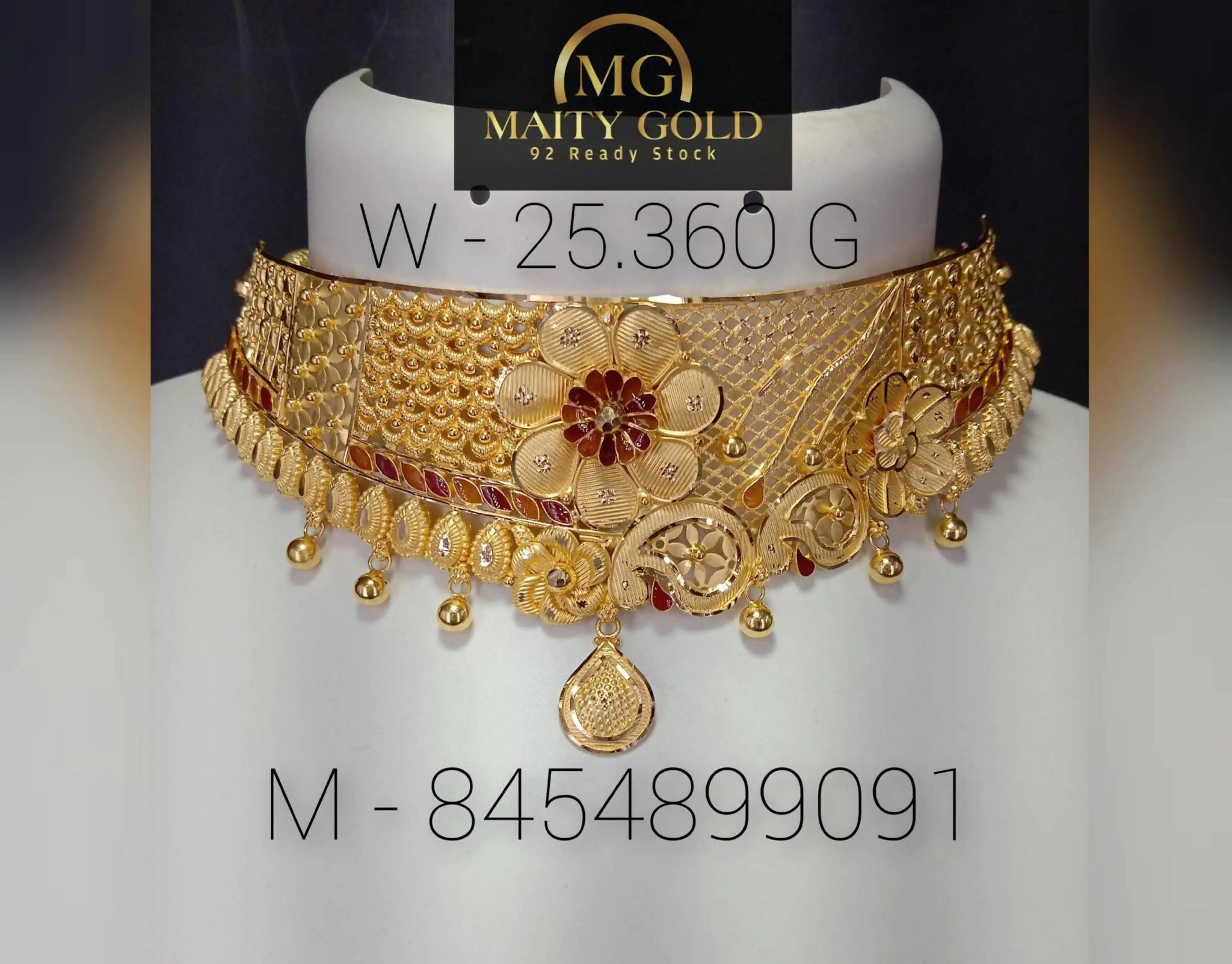 Gold Choker Sarafa Bazar India