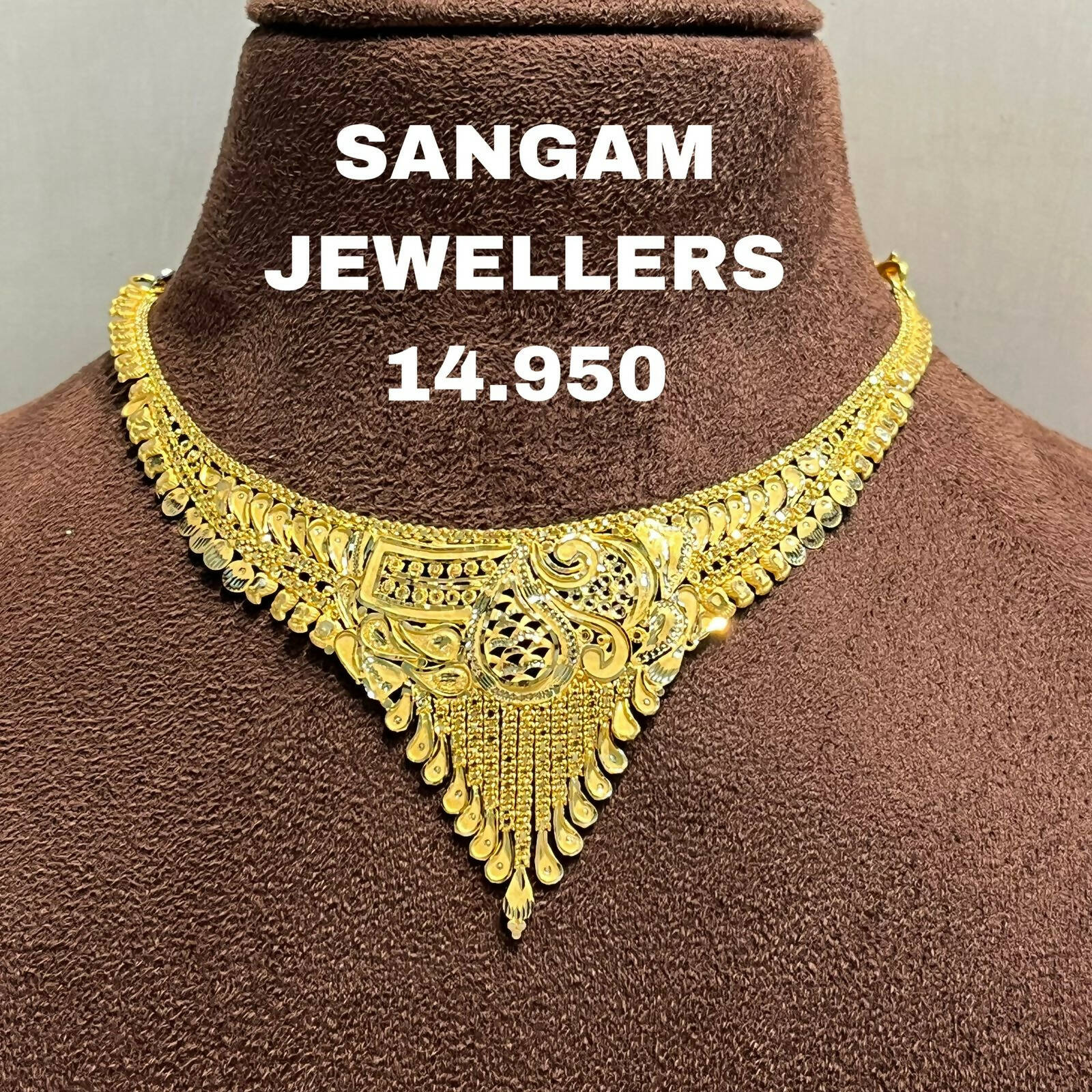 Gold Necklace Sarafa Bazar India